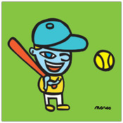 Baseball by Marco-14x14 Ready to Hang Canvas Art!