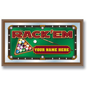 Rack'em Personalized Billiards Mirror