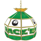 Rack'em 8-Ball Stained Glass Tiffany Lamp - 16 inc