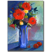 Red Flowers by Sheila Golden-18x24 Ready to Hang C
