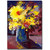 Red Flowers by Sheila Golden-18x24 Ready to Hang C