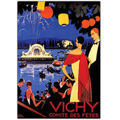 Vichy Comite des Fetes by Roger Broders-Framed 24x