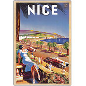 Nice by Eff de Hey-Framed 22 x 32 Canvas Art