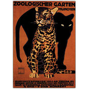 Zoologischer Garten Munchin-Framed 16x24 Canvas Ar