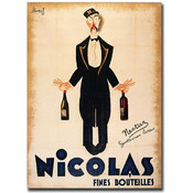 Nicolas Fines Bouteilles-Gallery Wrapped 18x24 Can