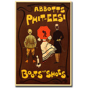 Boots &amp; Shoes by Dubley Hardy-Gallery Wrapped 18x2