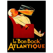 Le Bon Bock-Framed 24x32 Canvas Art