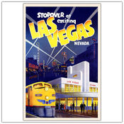 Las Vegas-Framed 24x32 Canvas Art