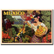 Mexico-Gallery Wrapped 24x32 Canvas Art