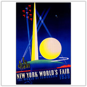 New York World's Fair 1939 by Joseph Binder-Framed