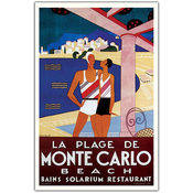 La Plage de Monte Carlo by Phillipe Bouchard-Frame