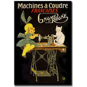 Machines a Coudre-Gallery Wrapped 24x32 Canvas Art