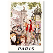 Paris-Gallery Wrapped 18x24 Canvas Art