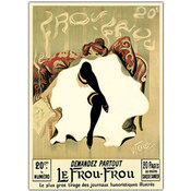 Le Frou Frou by Lucien Henri Weiluc-Framed 35x47 C