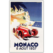Monaco 8 Aout 1937, by George Ham-Framed 24x32