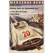 Mercedes Benz-Framed 32x47 Canvas Art