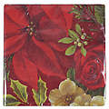 Brand Name Beverage Napkins Christmas Floral
