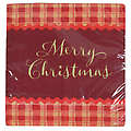 Brand Name 16 Pack Christmas Plaid Lunch Napkin