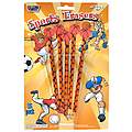 5 Pack Basketball Eraser Toppers Pencil