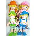 Soft Doll Girls with Daisy Pants Design 4 Assorted