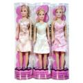 Fashion Doll in Short V-Neck Dress