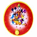 Mickey &amp; Minnie Wooden Single Wall Hook