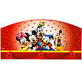 Mickey &amp; Minnie 3 Peg Kids Wooden Coat Rack
