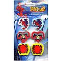 Spiderman 6 Pack Die Cut Erasers On Card
