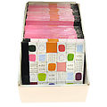 Multicolored Squares Notebook in display 7x7inch