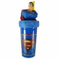 Superman 12 oz Half Sculpted Sports Tumbler