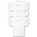 T-Shirt, White/Grey Htr, Small Size 8