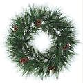 30" Long Needle Weeping Jackson Pine Christmas Wreath With Pine Cones - Unlit