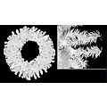 30" White Canadian Pine Artificial Christmas Wreath - Unlit