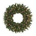 36" Pre-Lit Canadian Pine Artificial Christmas Wreath - Clear Lights