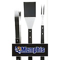 3-Piece NCAA Memphis Tigers BBQ Grilling Accessory Tool Kit