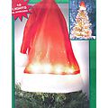Lighted Indoor/Outdoor Red Santa Hat Christmas Tree Topper - Clear Lights