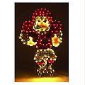 NCAA Arkansas Razorback 2-in-1 Lighted Football Player Window or Yard Decoration