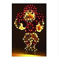 NCAA Indiana Hoosiers Outdoor Lighted Football Player Lawn Figure Decoration