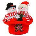 12" NCAA Maryland Terrapins Snowmen Top Hat Table Christmas Decoration