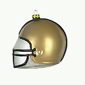 Pack of 2 NCAA Army Black Knights Glass Football Helmet Christmas Ornaments
