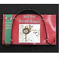 10" Double Black Over-the-Mail Box Christmas Wreath Hanger