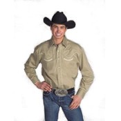 Retro Western Shirt - Khaki