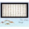 Small Glass Ring Assortment
