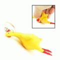 Rubber Egg Laying Chicken Squeeze Key Chain