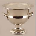 Candle in Silver Plated Planter