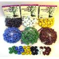 Decorative Glass Stones - 6 Assorted Colors