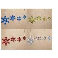 Hologram Snowflake Flat Ornaments 4 Colors