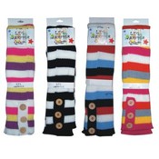 12" Leg Warmers - Stripes Design Socks