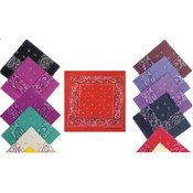 Bandannas Printed Assorted Colors