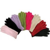 Ladies Fleece Winter Gloves Assorted Colors